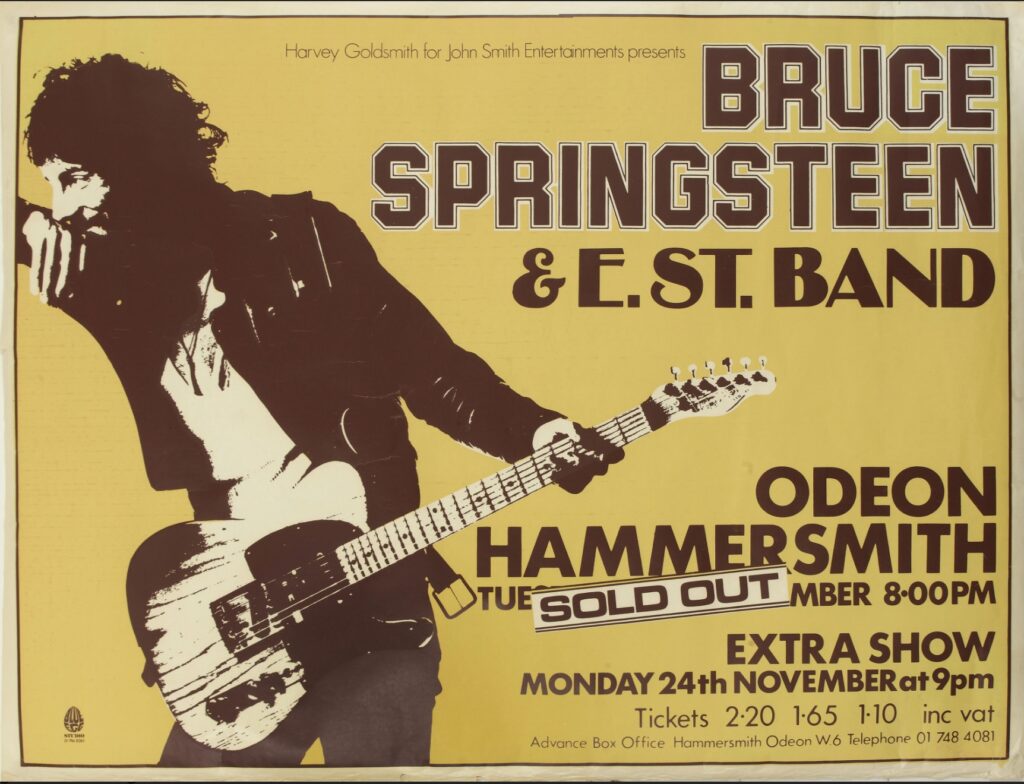 Springsteen Hammersmith Odeon 1975 poster