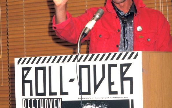 Rob Hirst at Roll over Beethoven Launch