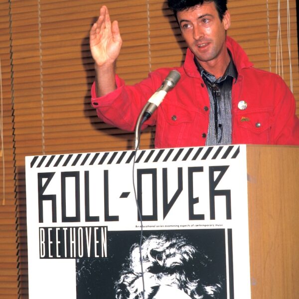 Rob Hirst at Roll over Beethoven Launch